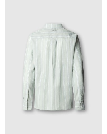 CAMISA DE RAYAS EN TONOS VERDE MENTA PEPE JEANS