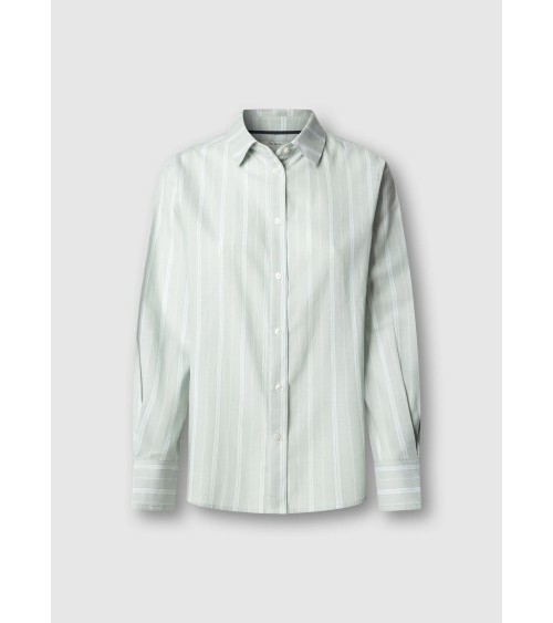 CAMISA DE RAYAS EN TONOS VERDE MENTA PEPE JEANS
