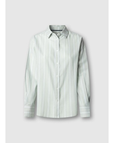 CAMISA DE RAYAS EN TONOS VERDE MENTA PEPE JEANS