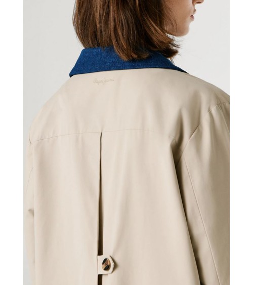 GABARDINA FIONNA CUELLO DENIM DE PEPE JEANS