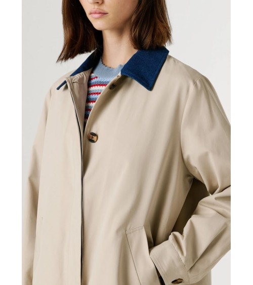 GABARDINA FIONNA CUELLO DENIM DE PEPE JEANS