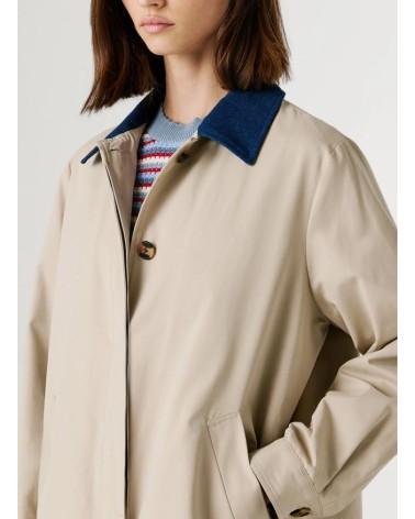 GABARDINA FIONNA CUELLO DENIM DE PEPE JEANS