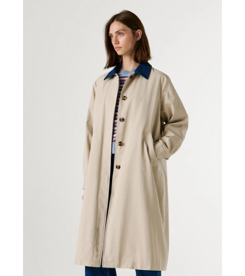 GABARDINA FIONNA CUELLO DENIM DE PEPE JEANS