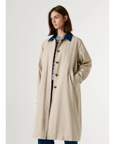 GABARDINA FIONNA CUELLO DENIM DE PEPE JEANS