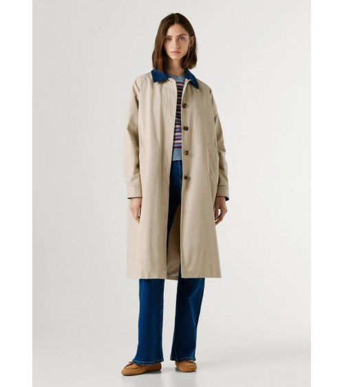 GABARDINA FIONNA CUELLO DENIM DE PEPE JEANS