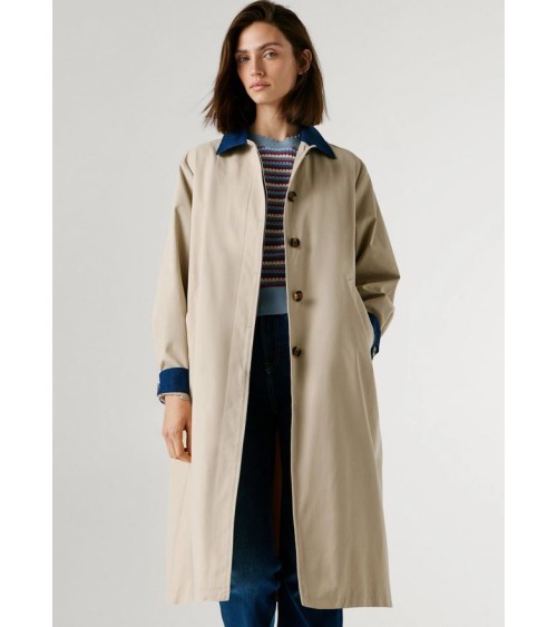 GABARDINA FIONNA CUELLO DENIM DE PEPE JEANS