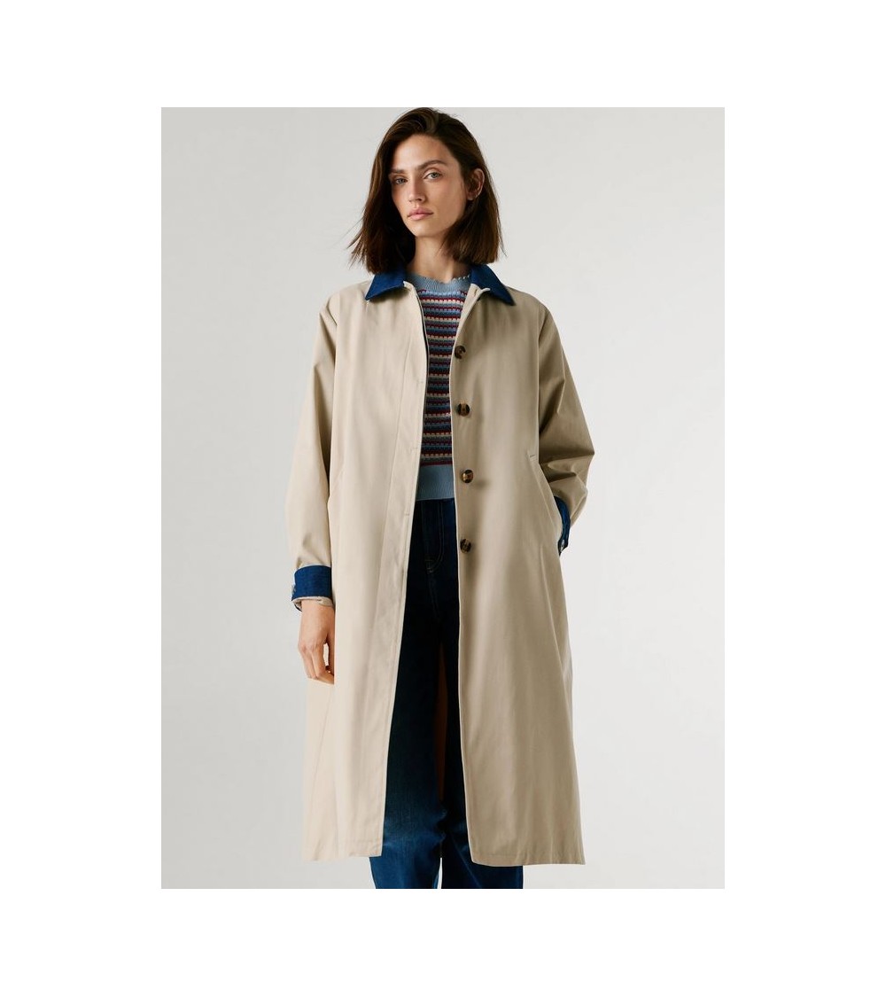 GABARDINA FIONNA CUELLO DENIM DE PEPE JEANS