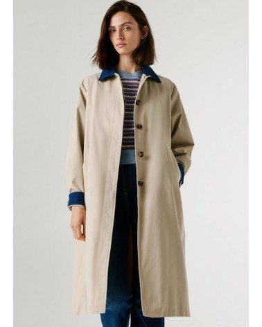 GABARDINA FIONNA CUELLO DENIM DE PEPE JEANS
