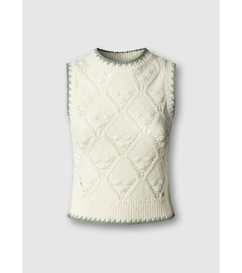CHALECO KAIRA DE PUNTO CALADO PEPE JEANS