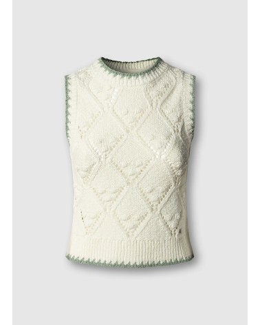 CHALECO KAIRA DE PUNTO CALADO PEPE JEANS