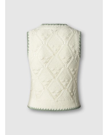 CHALECO KAIRA DE PUNTO CALADO PEPE JEANS