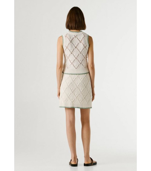 CHALECO KAIRA DE PUNTO CALADO PEPE JEANS