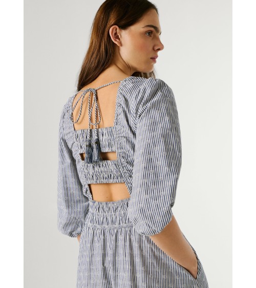 VESTIDO DE ALGODÓN ESPALDA ESCOTADA PEPE JEANS