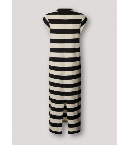 VESTIDO LILA MIDI DE RAYAS PEPE JEANS