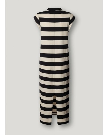 VESTIDO LILA MIDI DE RAYAS PEPE JEANS