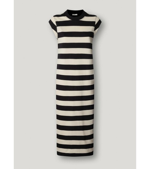 VESTIDO LILA MIDI DE RAYAS PEPE JEANS