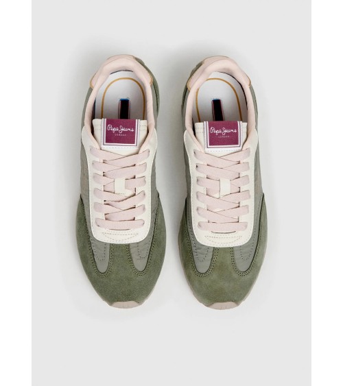 ZAPATILLAS JANE EN VERDE Y ROSA PEPE JEANS