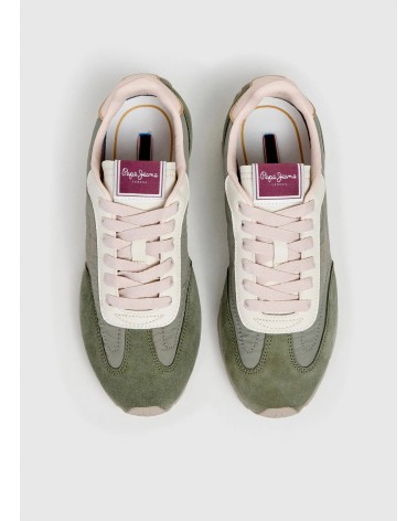 ZAPATILLAS JANE EN VERDE Y ROSA PEPE JEANS