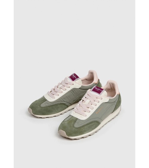 ZAPATILLAS JANE EN VERDE Y ROSA PEPE JEANS