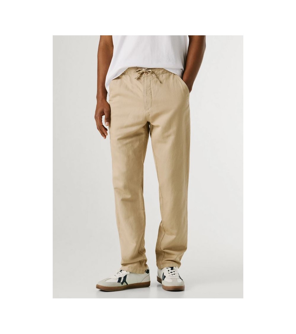 PANTALÓN CON GOMA EN MEZCLA DE LINO PEPE JEANS
