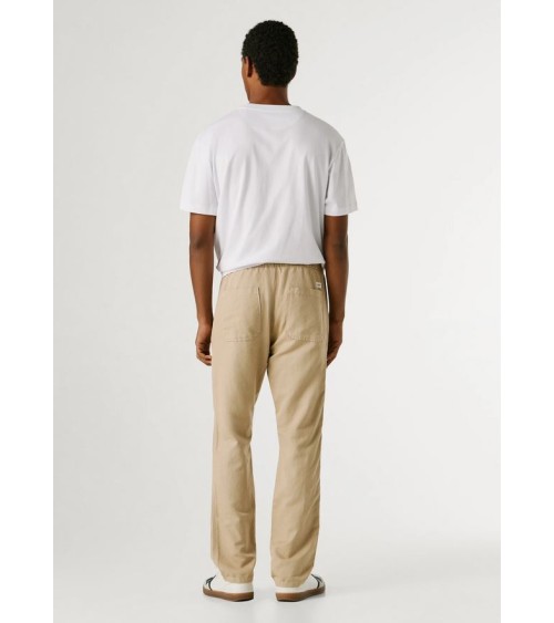 PANTALÓN CON GOMA EN MEZCLA DE LINO PEPE JEANS