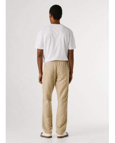 PANTALÓN CON GOMA EN MEZCLA DE LINO PEPE JEANS