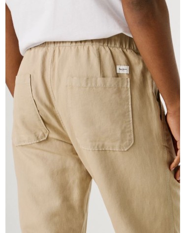 PANTALÓN CON GOMA EN MEZCLA DE LINO PEPE JEANS