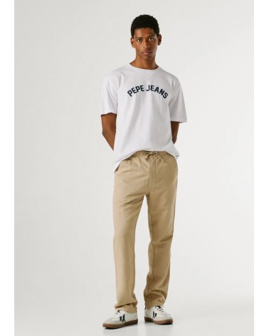 PANTALÓN CON GOMA EN MEZCLA DE LINO PEPE JEANS