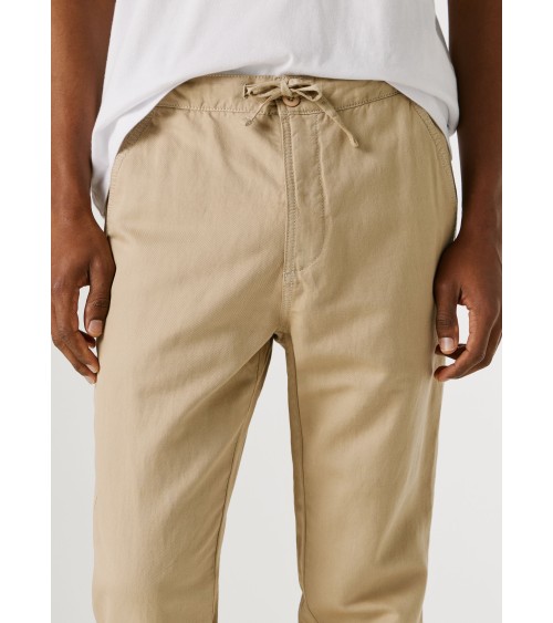 PANTALÓN CON GOMA EN MEZCLA DE LINO PEPE JEANS