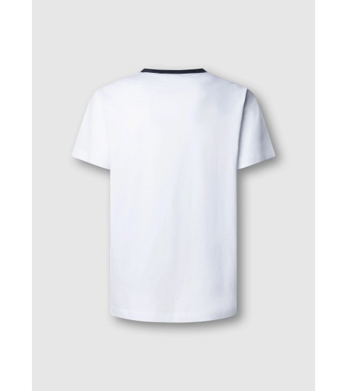 CAMISETA BÁSICA CUELLO A CONTRASTE PEPE JEANS