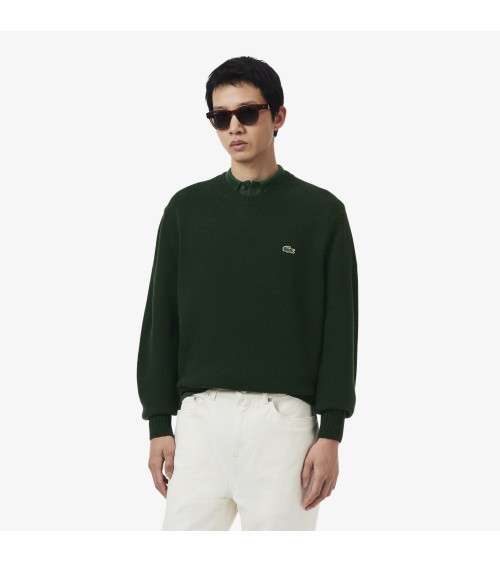 JERSEY CUELLO REDONDO DE LANA LACOSTE