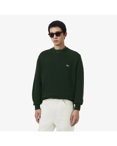 JERSEY CUELLO REDONDO DE LANA LACOSTE