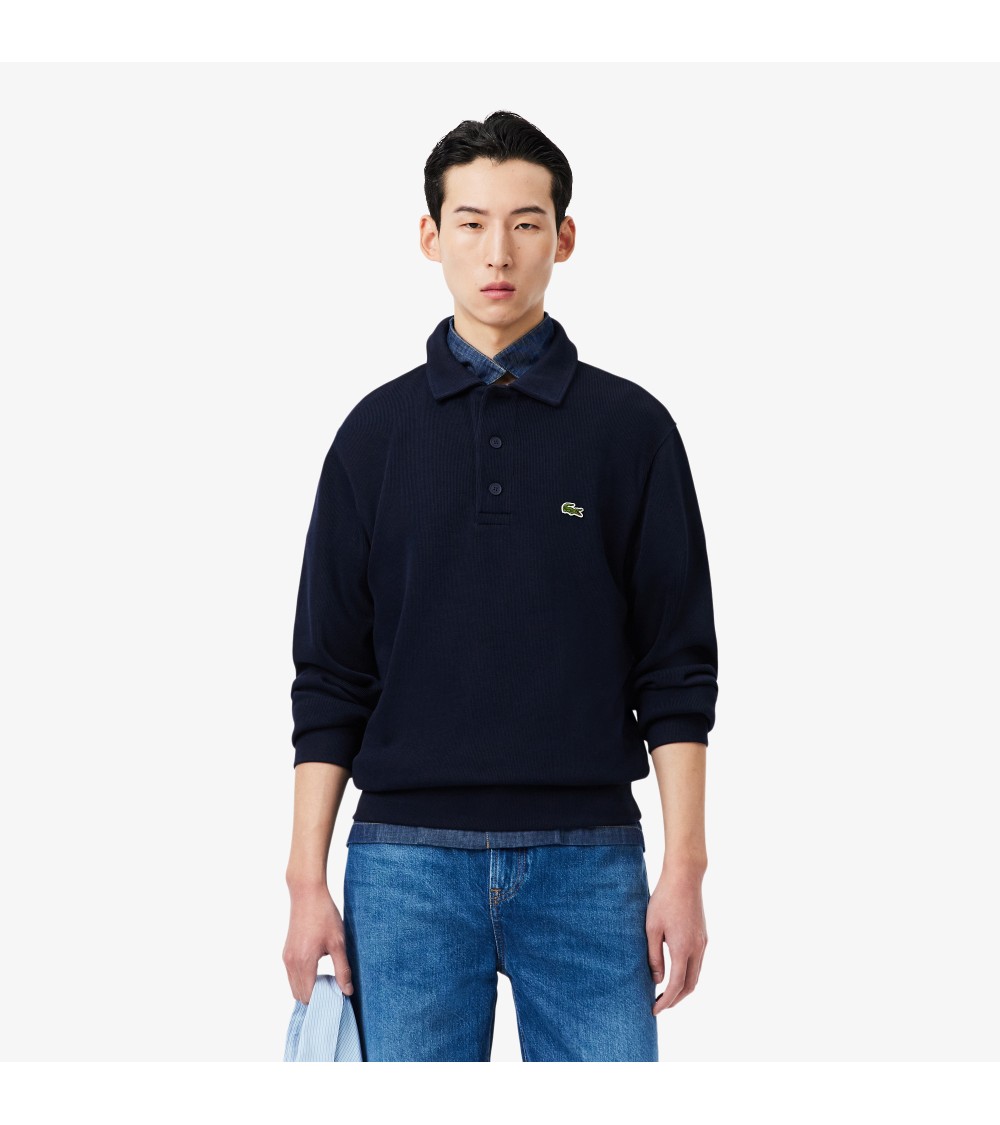 SUDADERA POLO CUELLO ACANALADO LACOSTE
