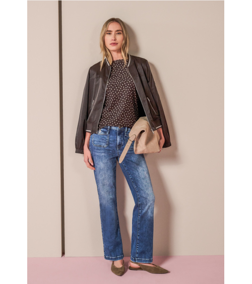CAMISETA TIPO BLUSA DE LUNARES STREET ONE