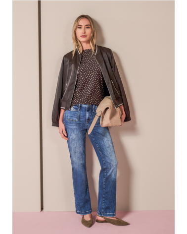 CAMISETA TIPO BLUSA DE LUNARES STREET ONE