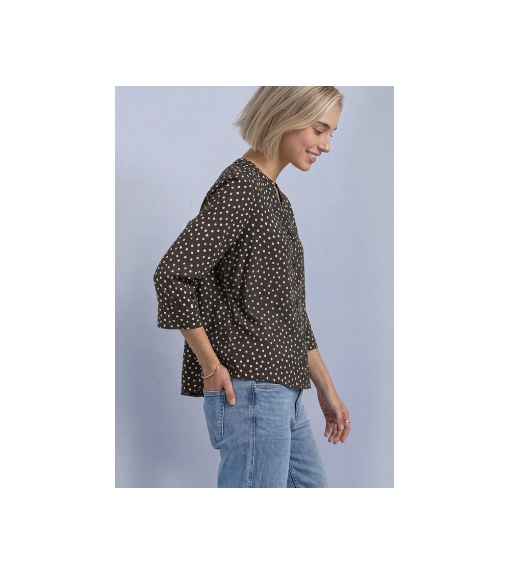 BLUSA CON BOTONES DE LUNARES STREET ONE