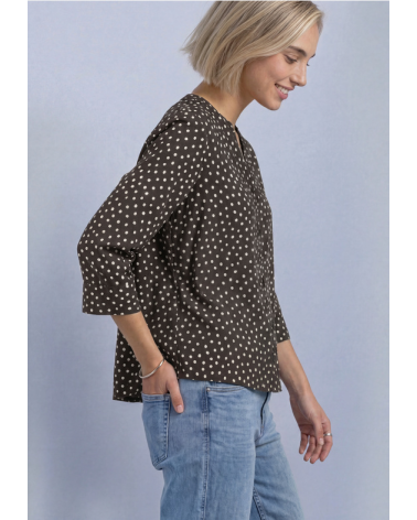 BLUSA CON BOTONES DE LUNARES STREET ONE