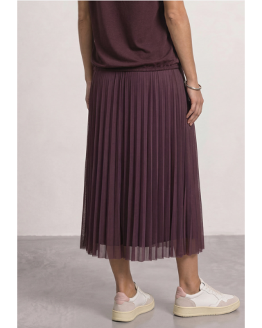 FALDA MIDI PLISADA STREET ONE