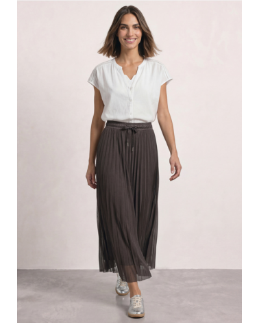 FALDA MIDI PLISADA STREET ONE