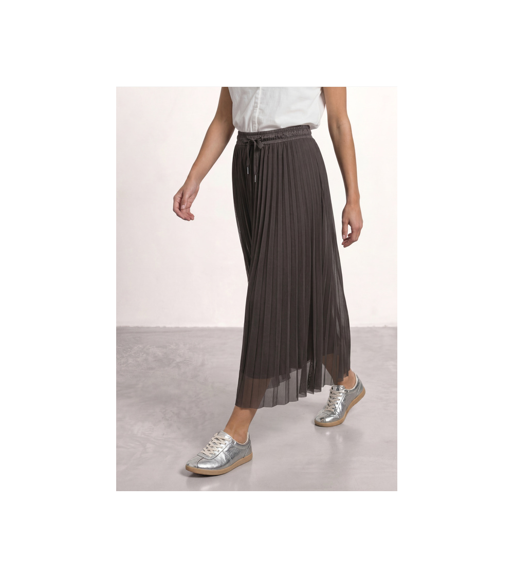 FALDA MIDI PLISADA STREET ONE