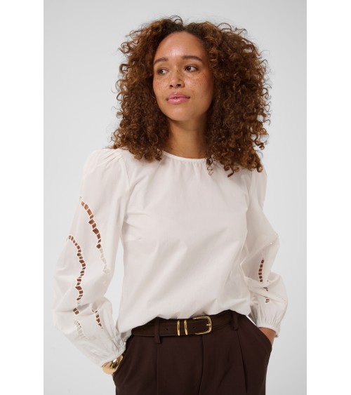 BLUSA ROXY CON MANGAS CALADAS DE KAFFE