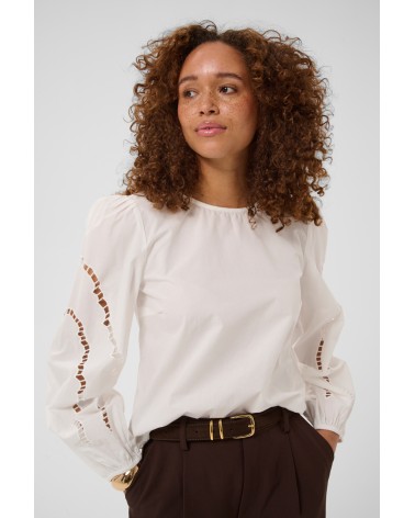BLUSA ROXY CON MANGAS CALADAS DE KAFFE
