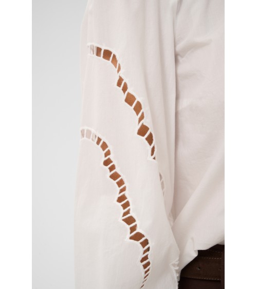 BLUSA ROXY CON MANGAS CALADAS DE KAFFE