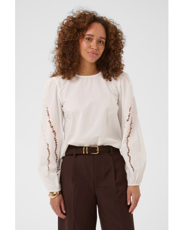 BLUSA ROXY CON MANGAS CALADAS DE KAFFE