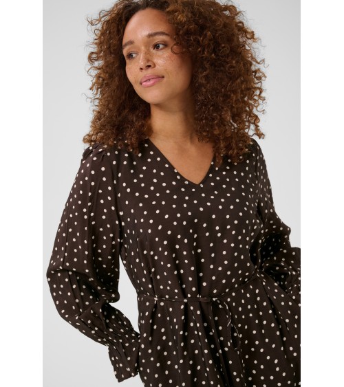 VESTIDO RECTO DE LUNARES KAFFE