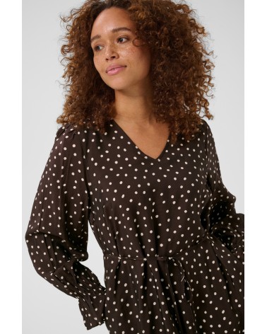 VESTIDO RECTO DE LUNARES KAFFE