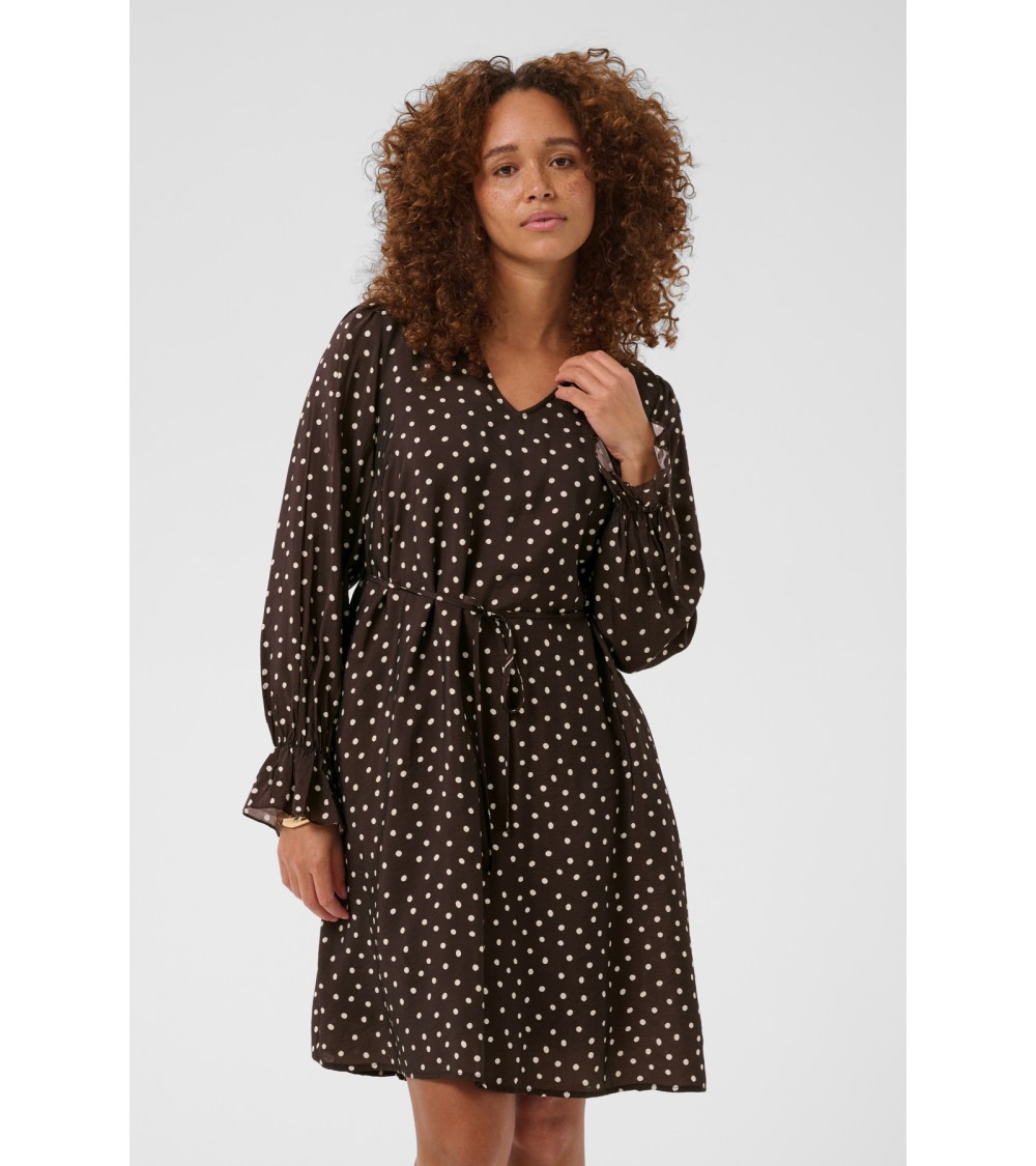 VESTIDO RECTO DE LUNARES KAFFE