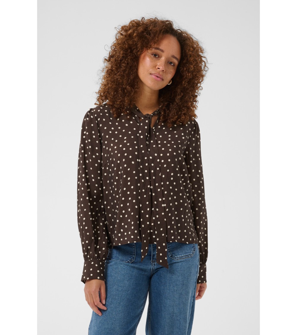 BLUSA CON LAZADA DE LUNARES KAFFE