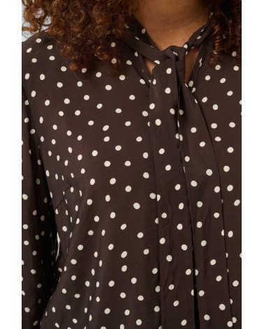 BLUSA CON LAZADA DE LUNARES KAFFE