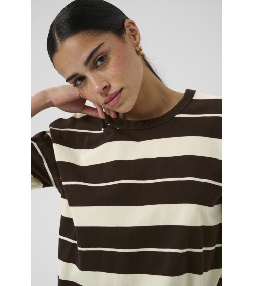 CAMISETA EN TONO MARRON KAFFE